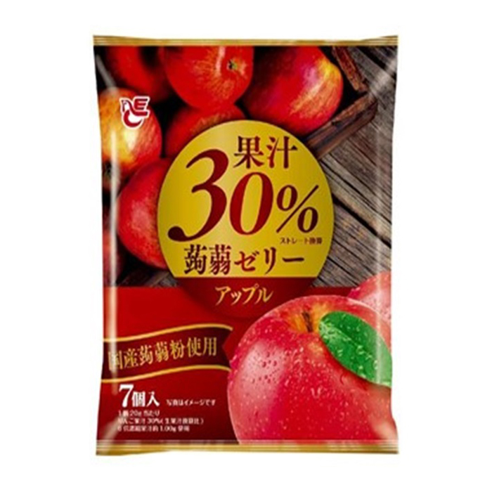 果汁３０％蒟蒻ゼリー　アップル