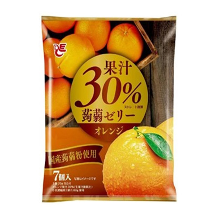 果汁３０％蒟蒻ゼリー　オレンジ