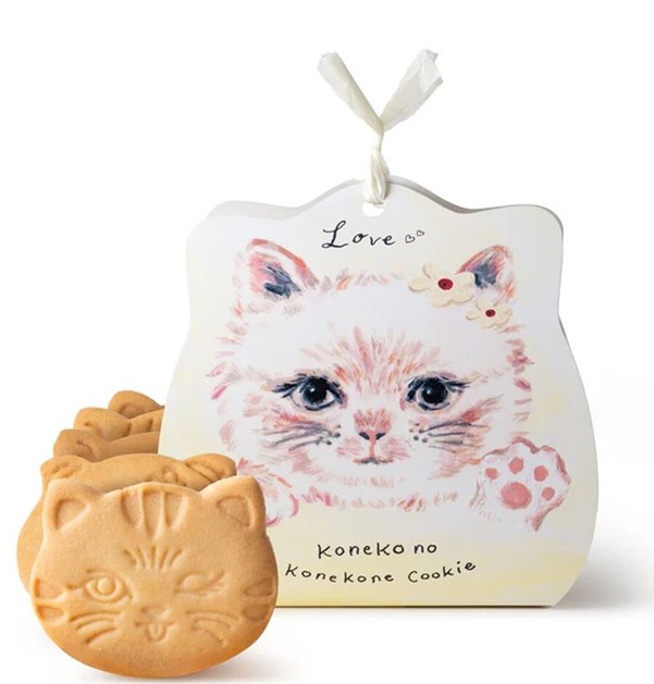 DADACA こねこのこねこねクッキー バター5枚入りLove