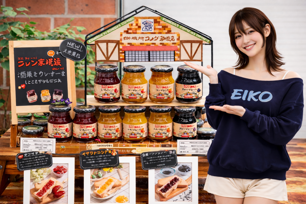 ☕️ おうちが、一瞬で「いつもの喫茶店」に。コメダ珈琲店監修のジャム3種セット☆