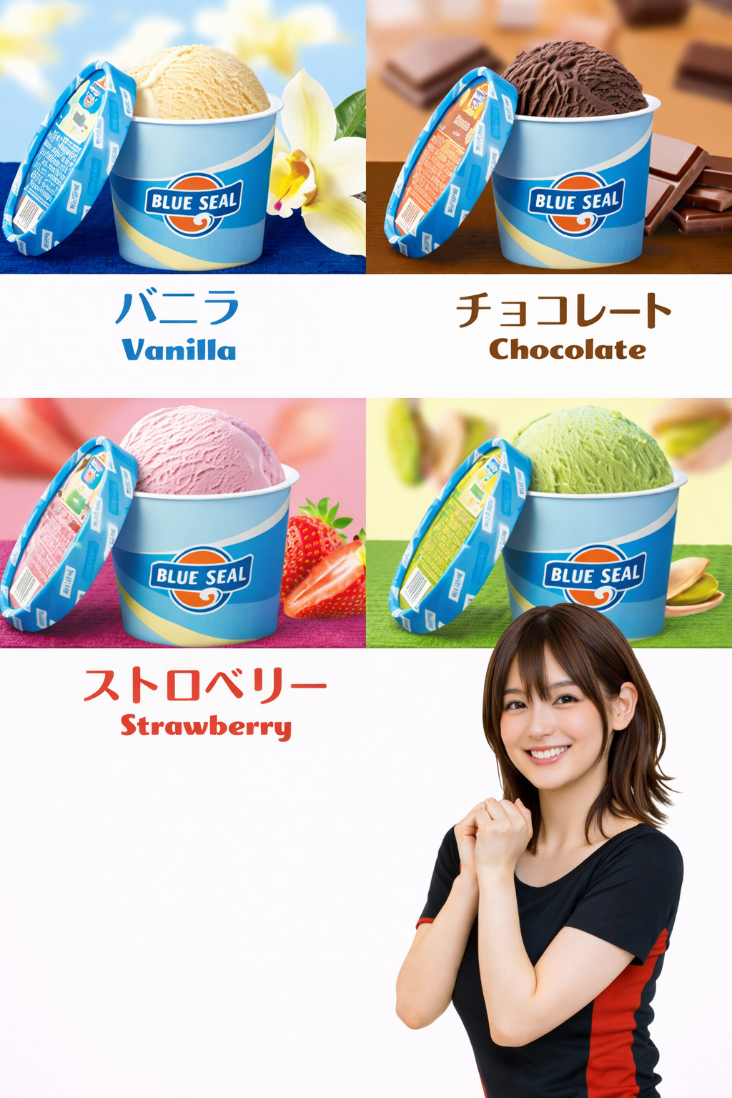 🌺 アメリカ生まれ、沖縄育ち。笑顔あふれる「ブルーシールアイスクリーム」 🌺定番4種セット！！