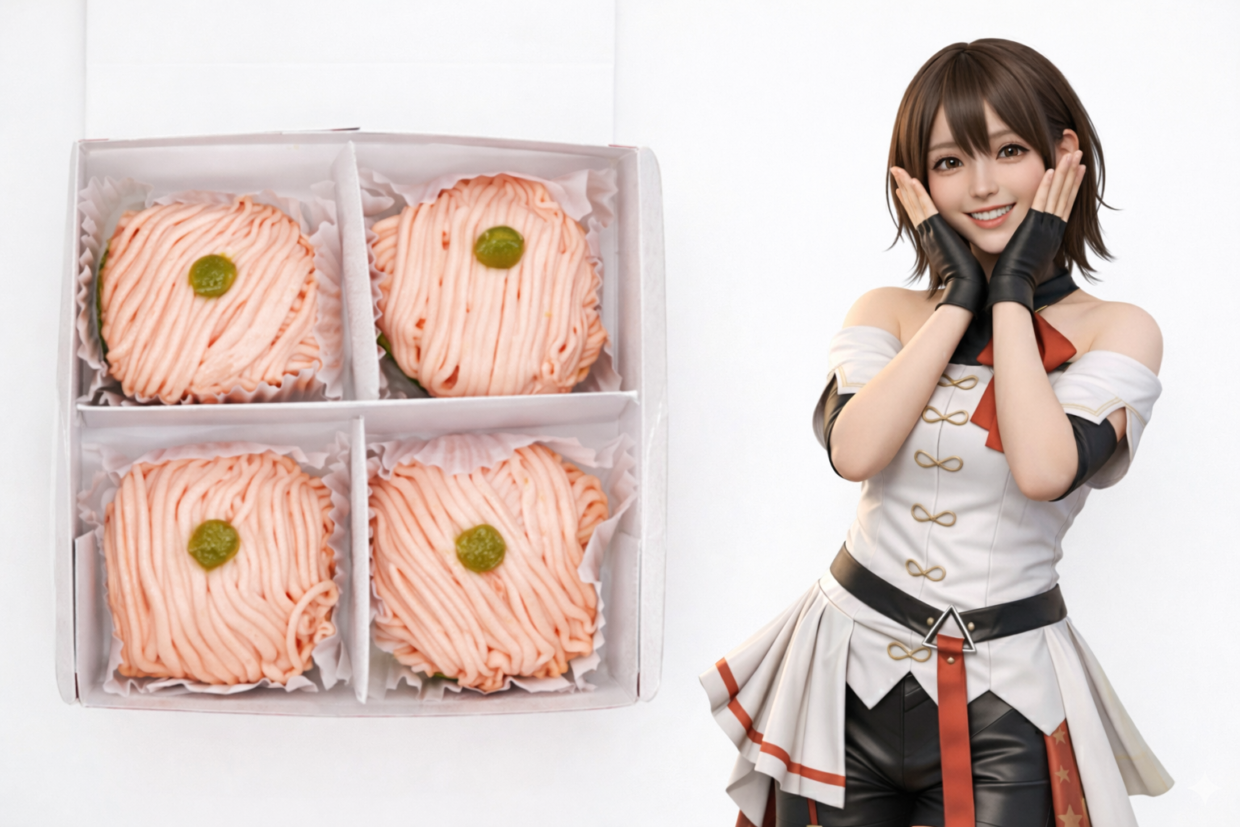 2026年4月までの期間限定！！(4個セットで発送）五洋食品 🌸桜モンブラン🌸