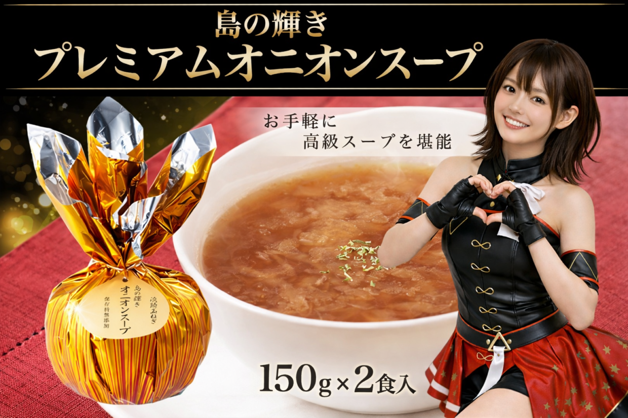 TVや雑誌で紹介！鳴門千鳥本舗のオニオンスープとバーニャカウダセット♪