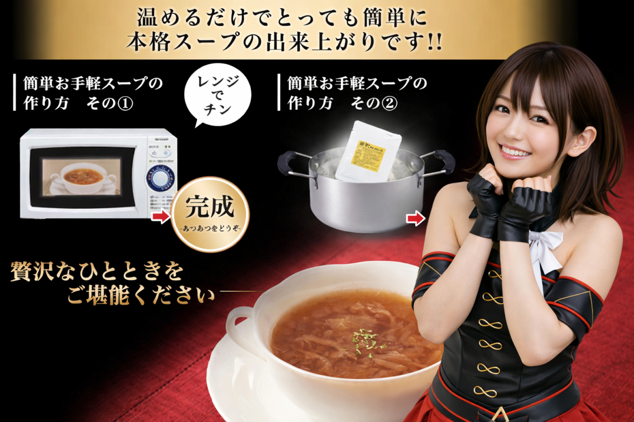 TVや雑誌で紹介！鳴門千鳥本舗のオニオンスープとバーニャカウダセット♪