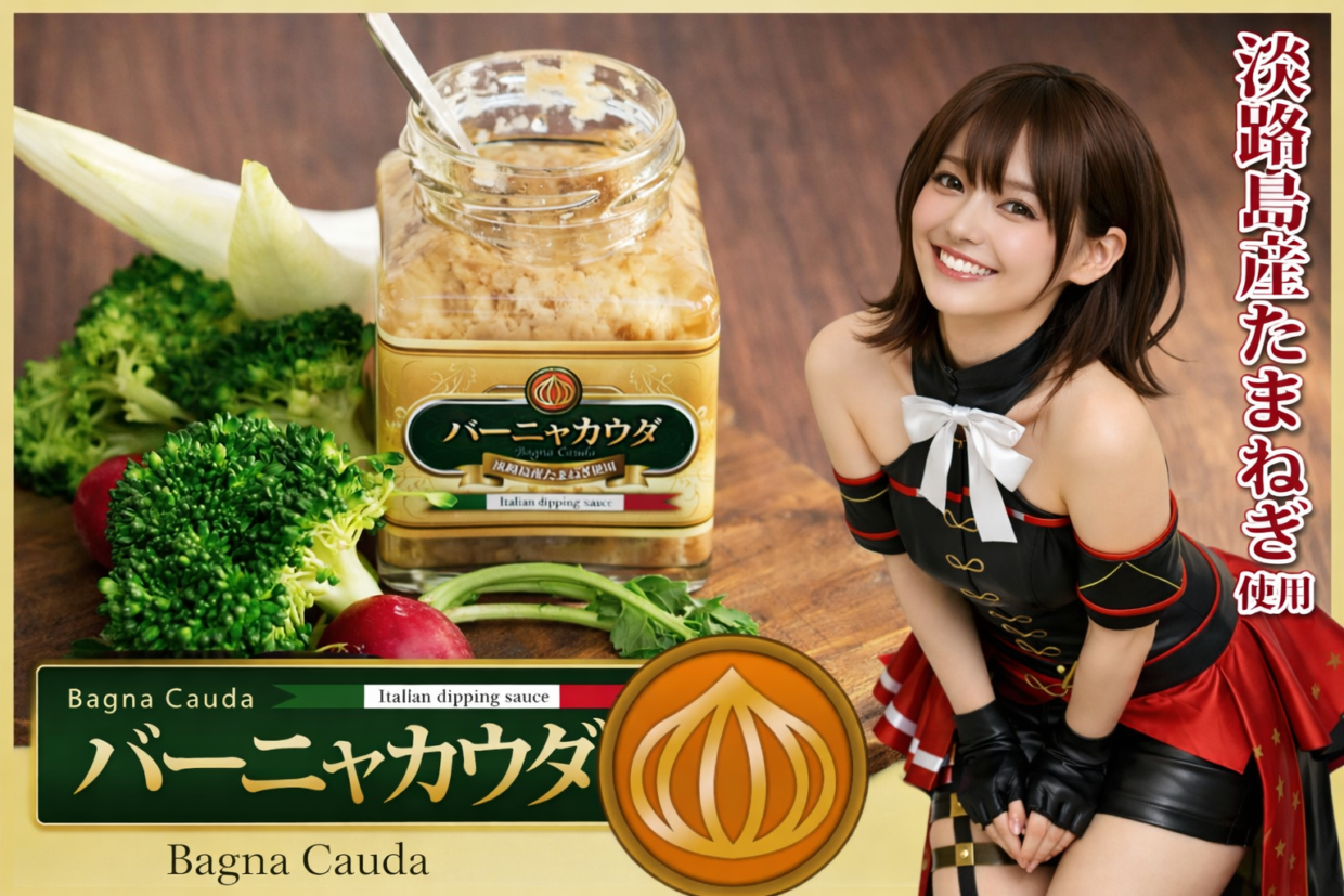 TVや雑誌で紹介！鳴門千鳥本舗のオニオンスープとバーニャカウダセット♪