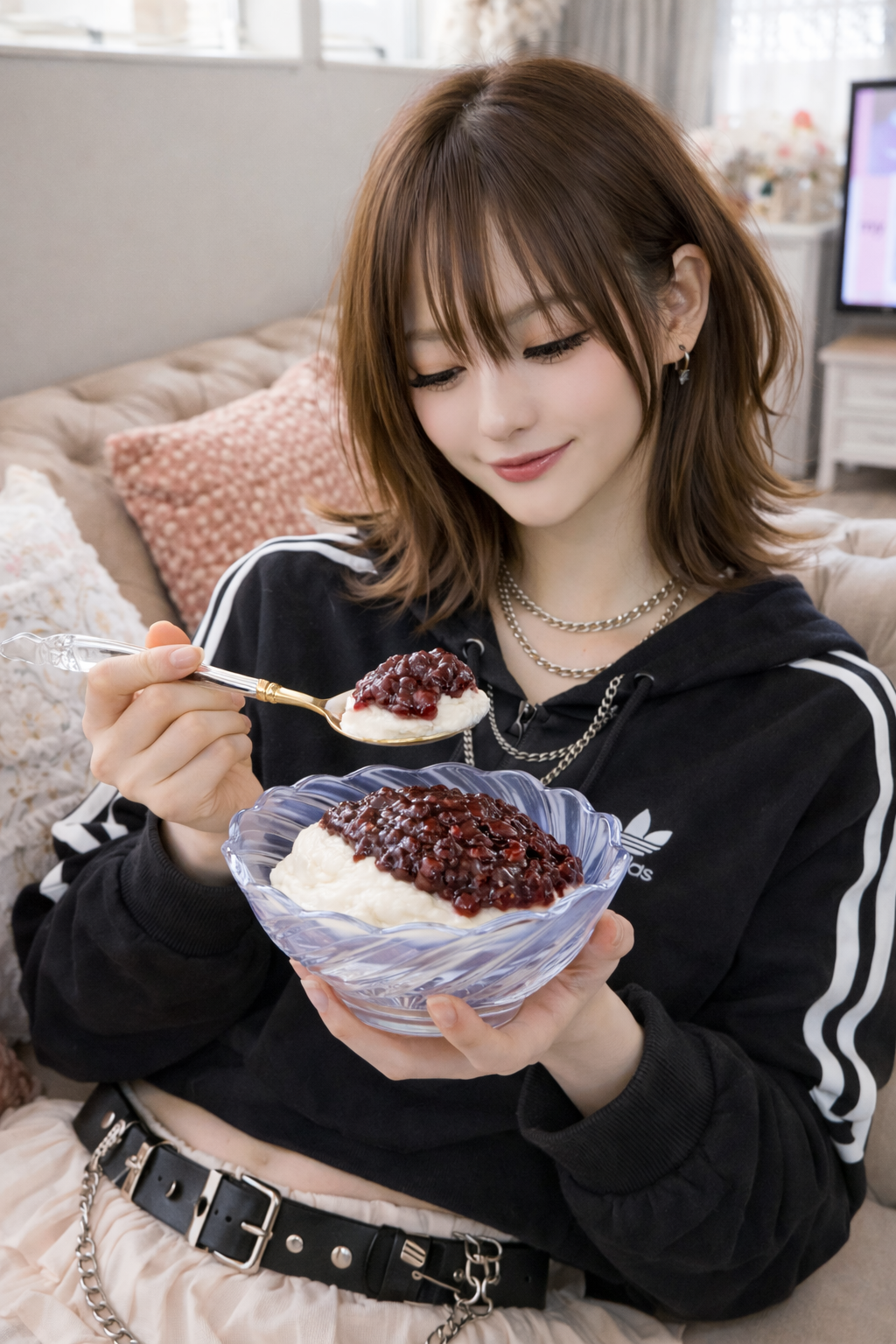 わらく堂　北海道発！おはぎみたいなレアチーズ1個　冷凍