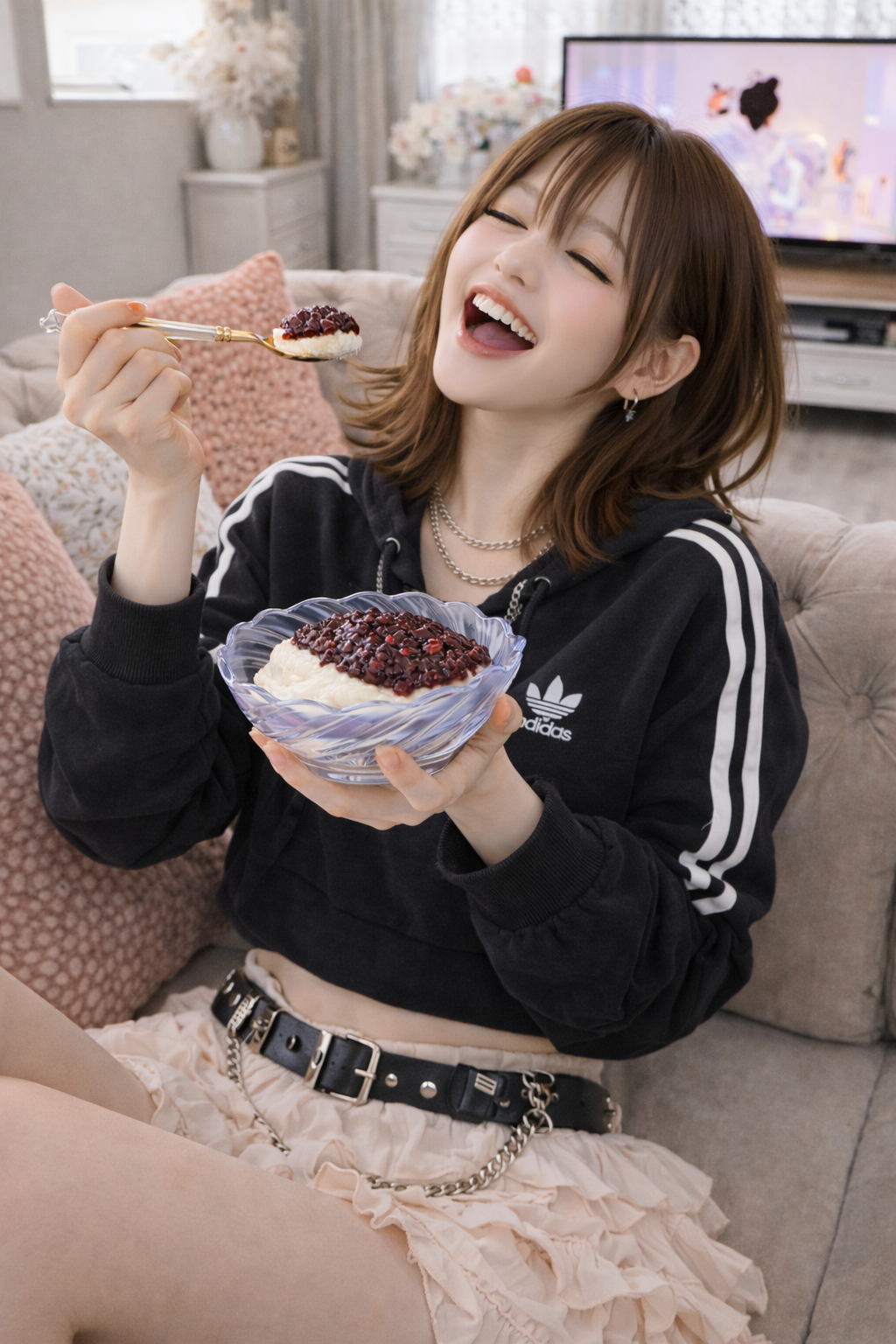 わらく堂　北海道発！おはぎみたいなレアチーズ1個　冷凍