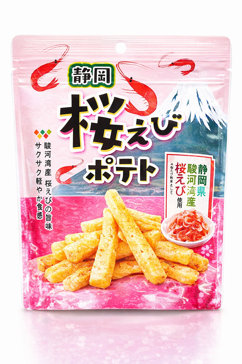 ひと口で、春が咲く。桜えびの旨みが、ギュッ！桜えびポテト🦐