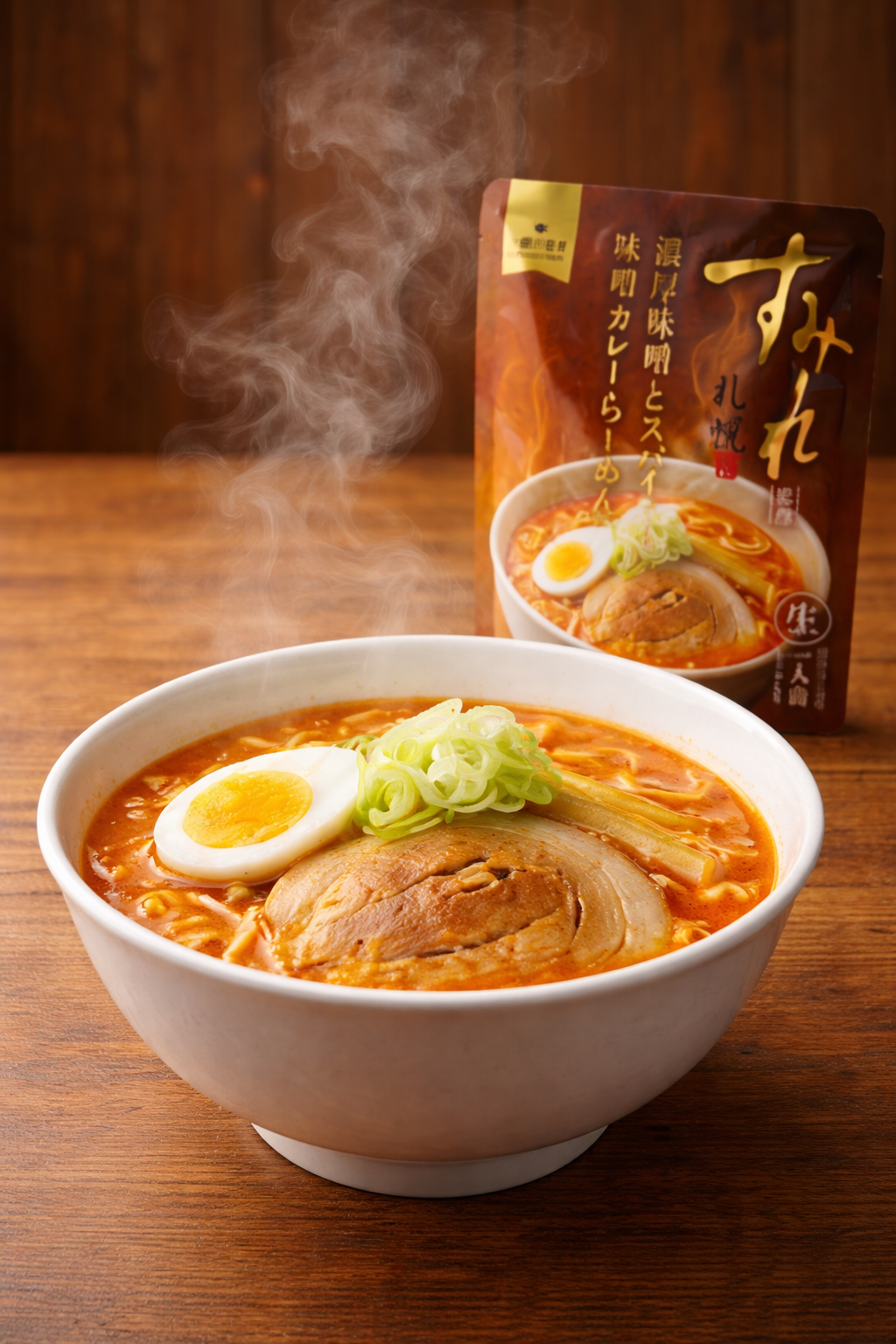 あの名店の味をご家庭で。濃厚味噌とスパイスが香る味噌カレーらーめん🍜