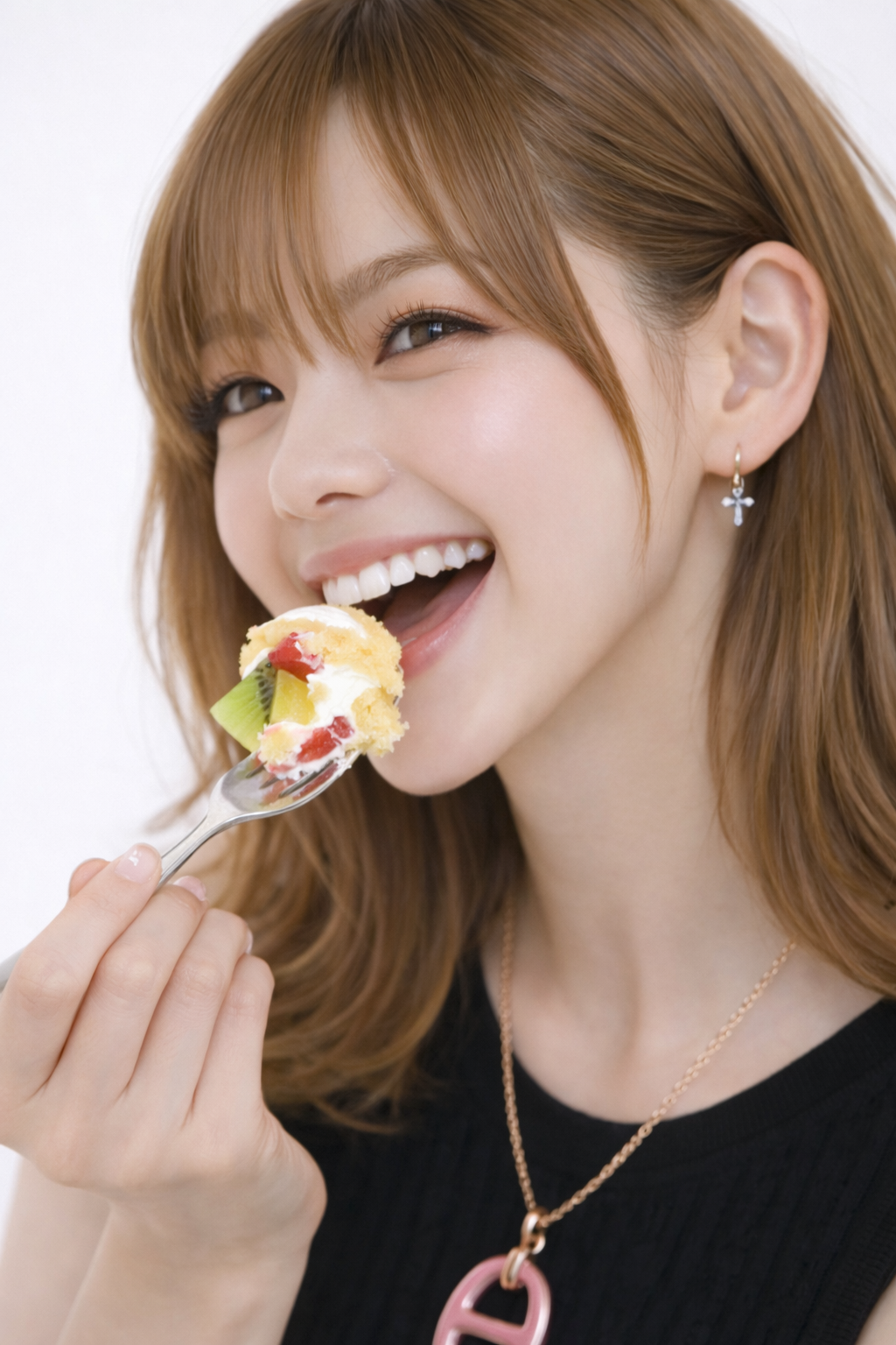 魔法の食感「しっとり・ふわっ」堂島ジョリエ　クリームルーロー フルーツ入り