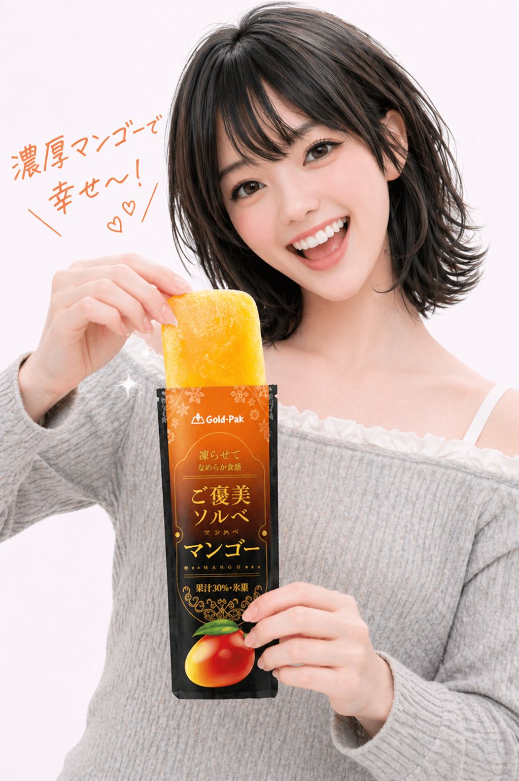 果実の風味そのまま★ゴールドパックご褒美ソルベ♡