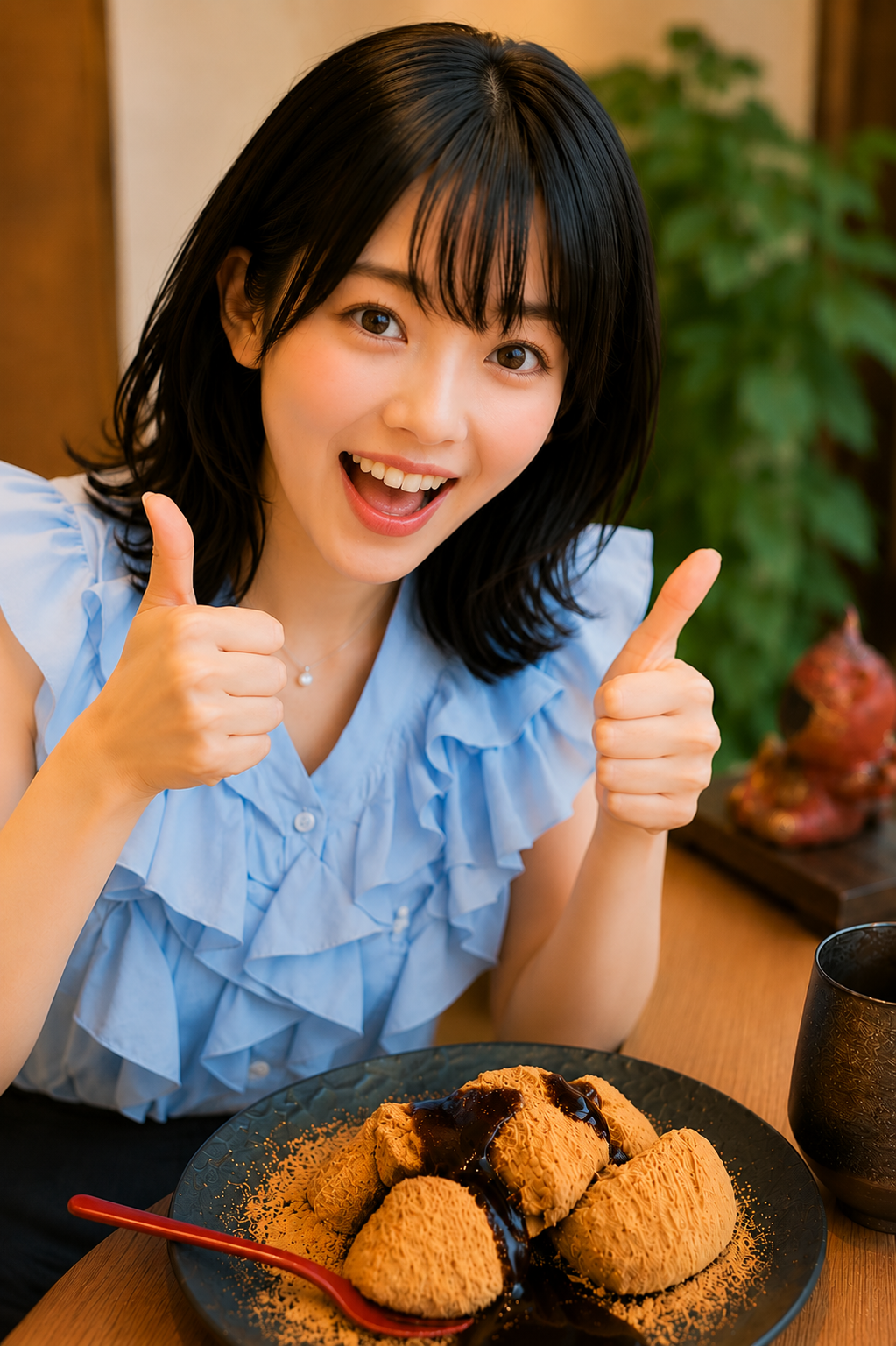 ぷるぷる食感がたまらない★笑来美餅 丹波黒豆きな粉100g