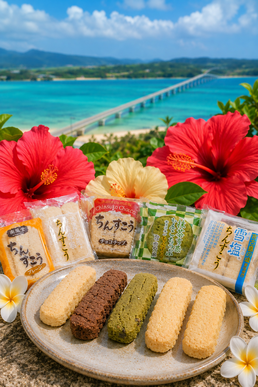沖縄の伝統菓子★南風堂さんのちんすこう５種詰合せ（大）