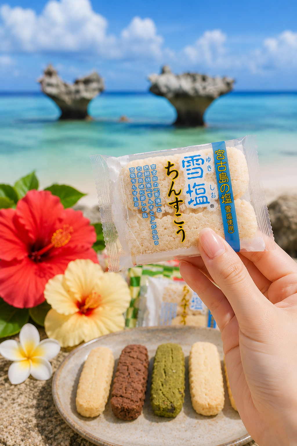 沖縄の伝統菓子★南風堂さんのちんすこう５種詰合せ（大）