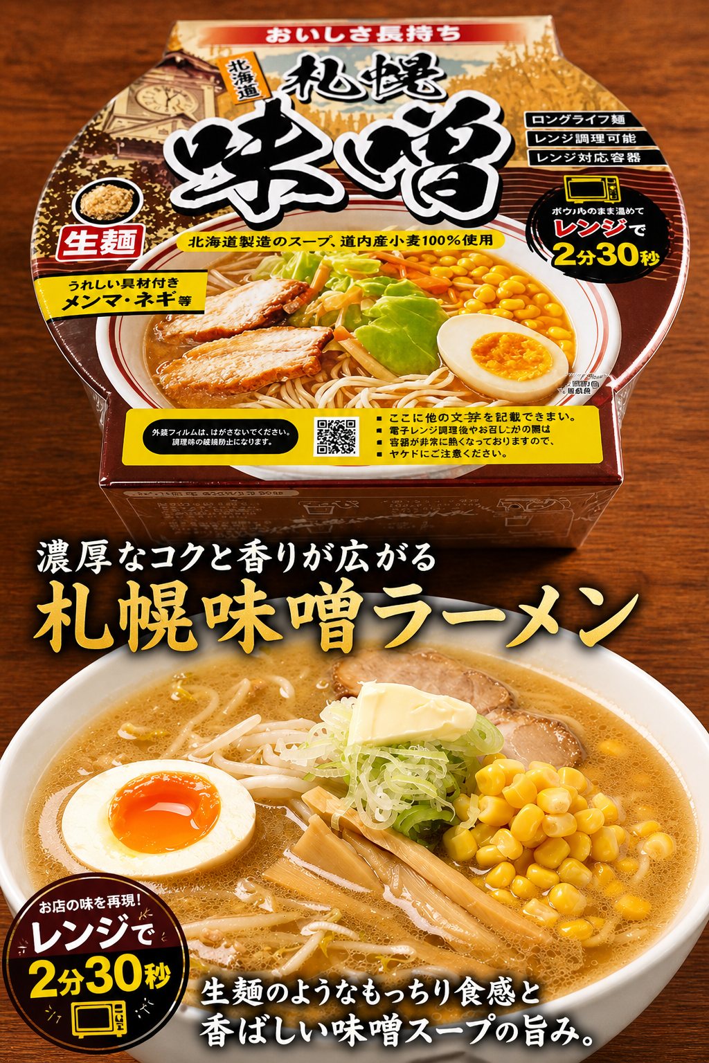 レンチンで簡単★ご当地カップラーメン🍜