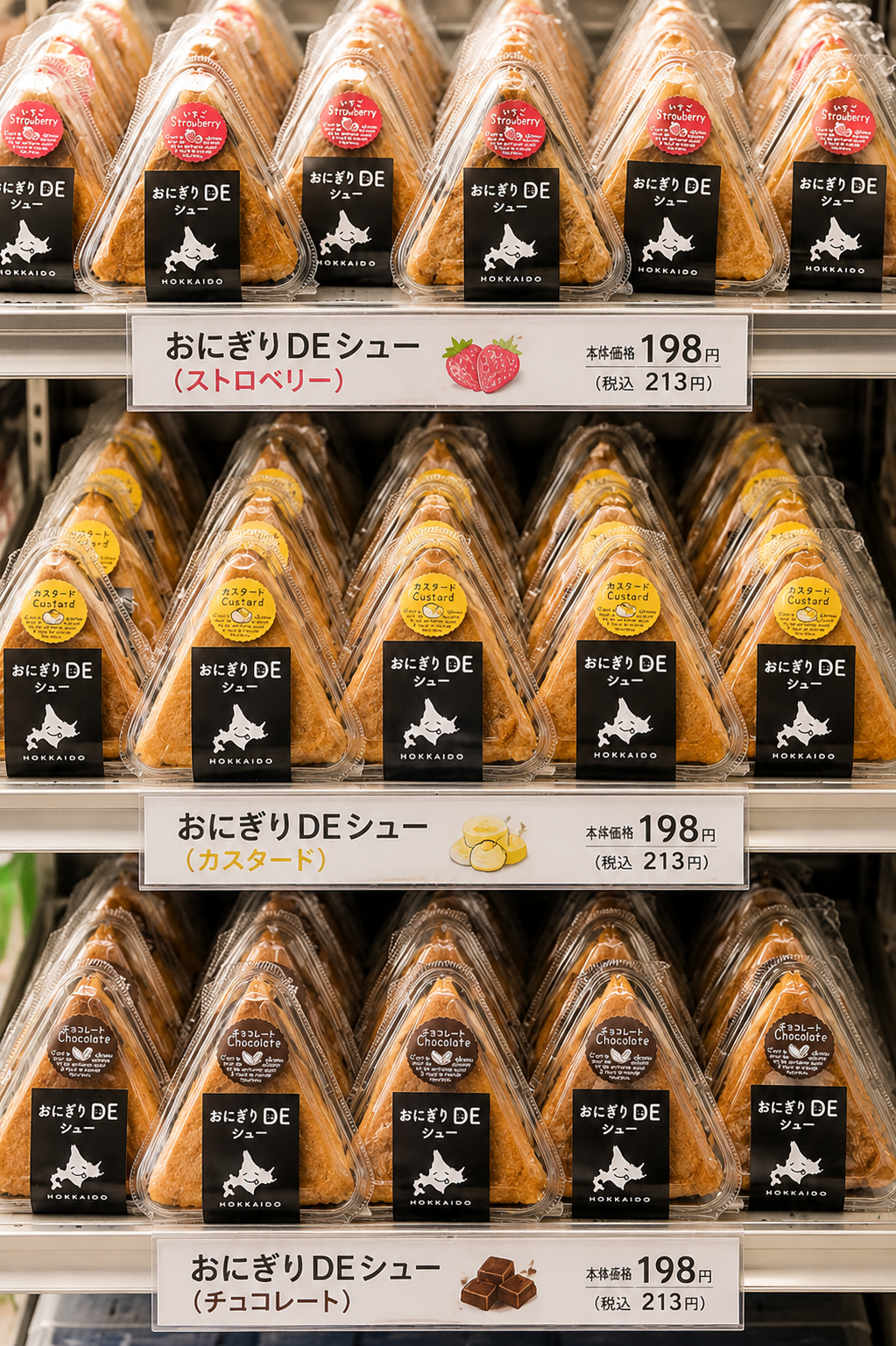 北海道物産展でおなじみ☆ 円甘味 おにぎりDEシュー3種セット☆