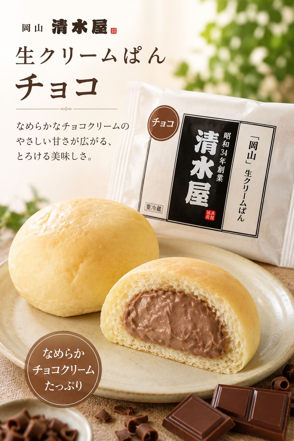 1日2万個売れる！？清水屋の生クリームパン★