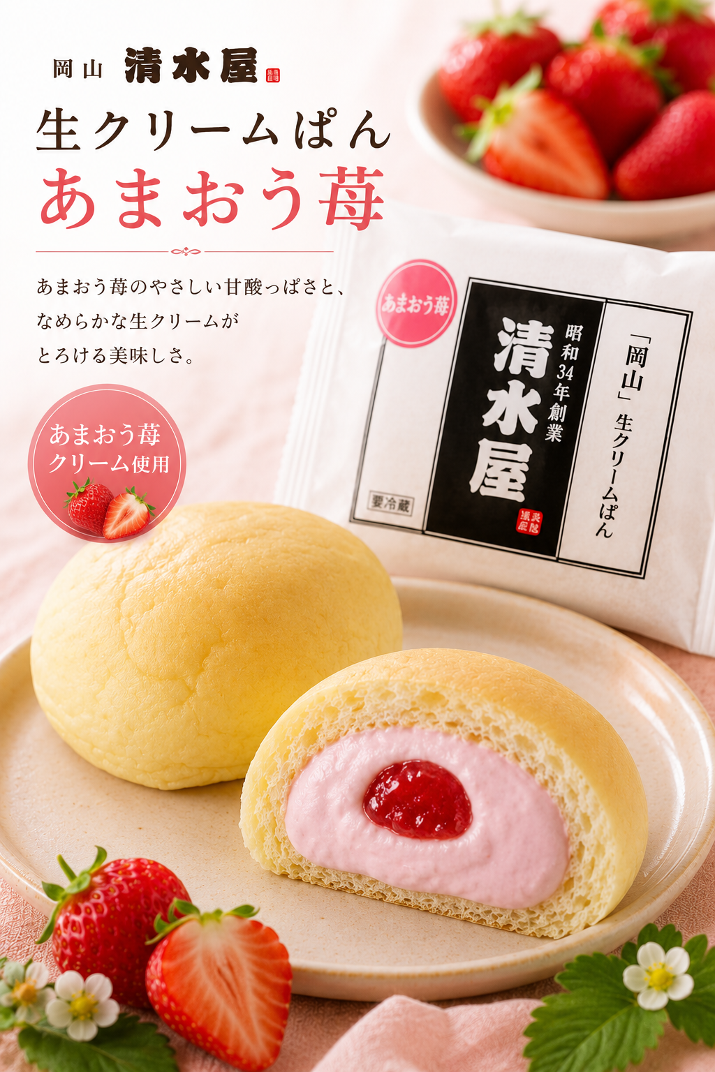 1日2万個売れる！？清水屋の生クリームパン★