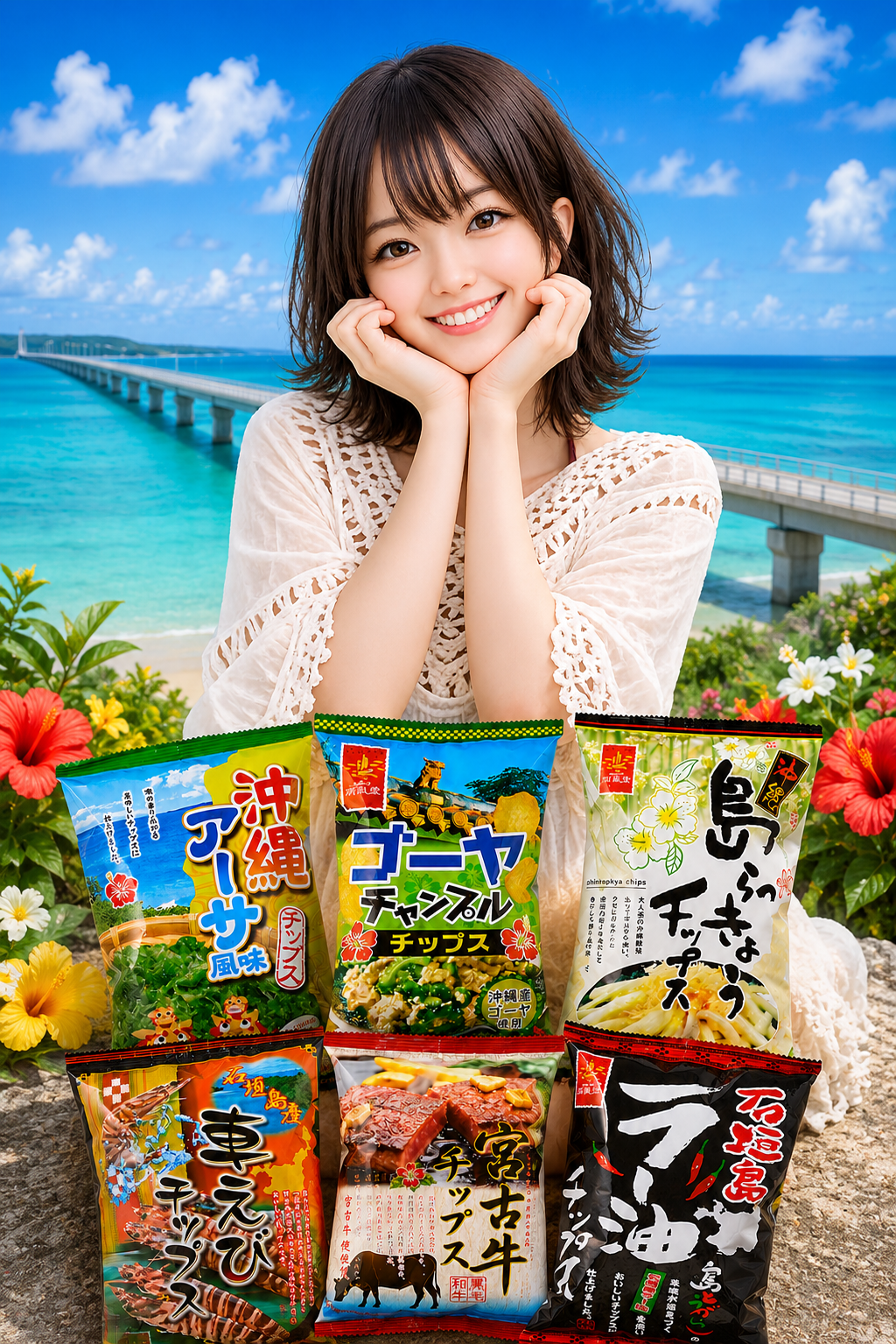 沖縄土産の定番★ご当地せんべい＆チップス