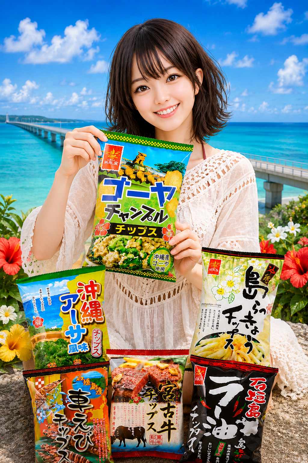沖縄土産の定番★ご当地せんべい＆チップス