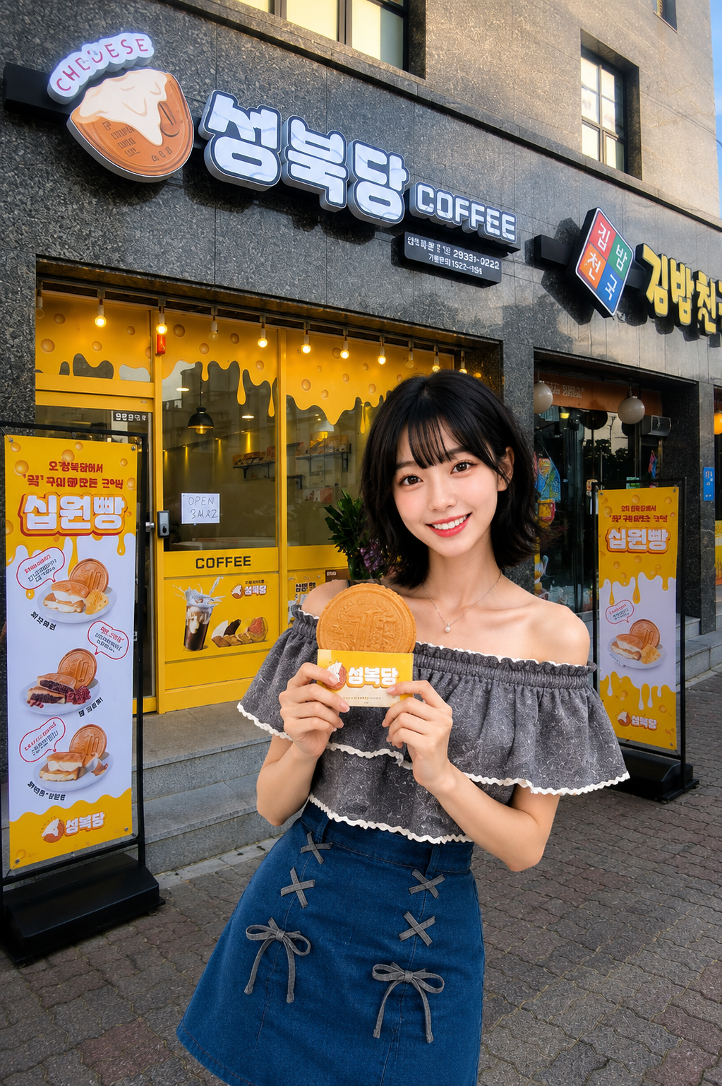 のびーーるチーズが話題★10ウォンパン🍞