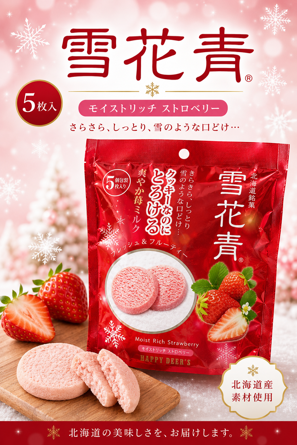 とろけるクッキー🍪青華堂 雪花青3種アソート