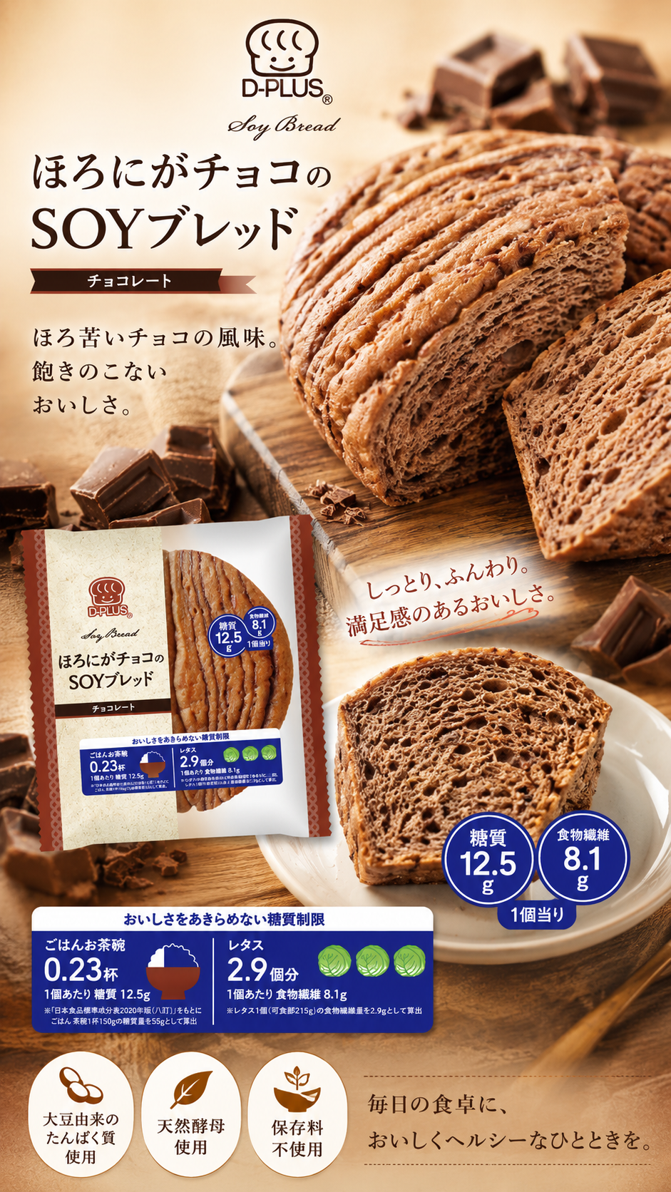 D-PLUS天然酵母パン3種セット🍞